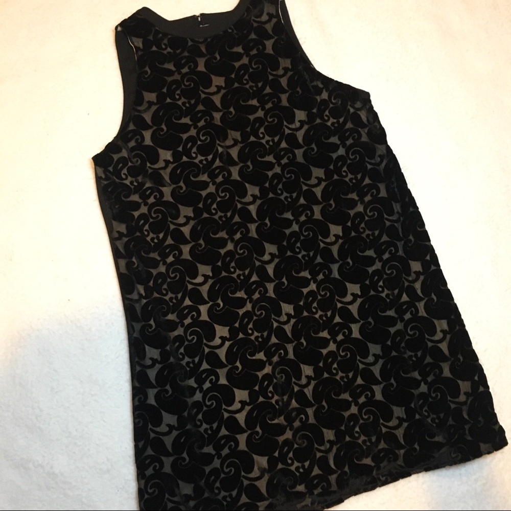 Beautiful Black Velour Dress